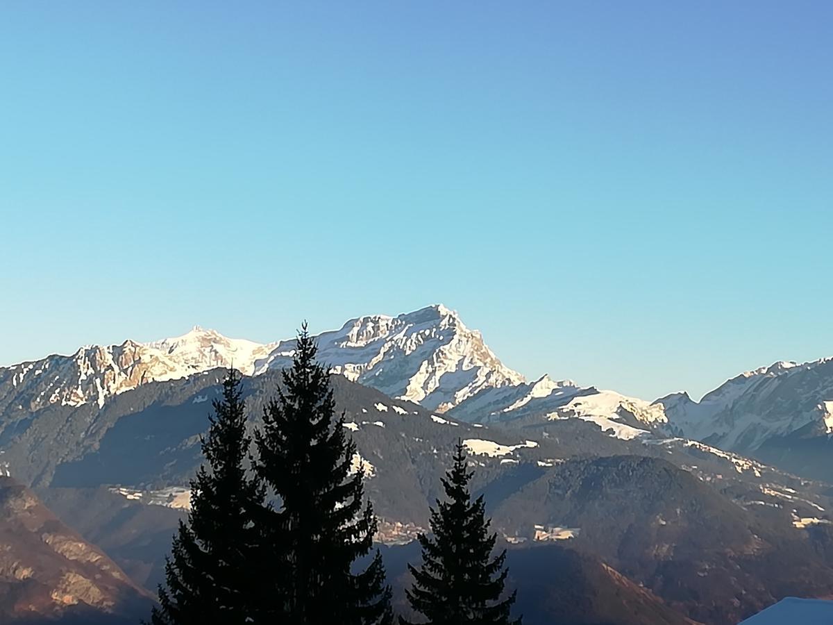 Romantic Chalet-Style Flat With Mountain View Torgon ภายนอก รูปภาพ
