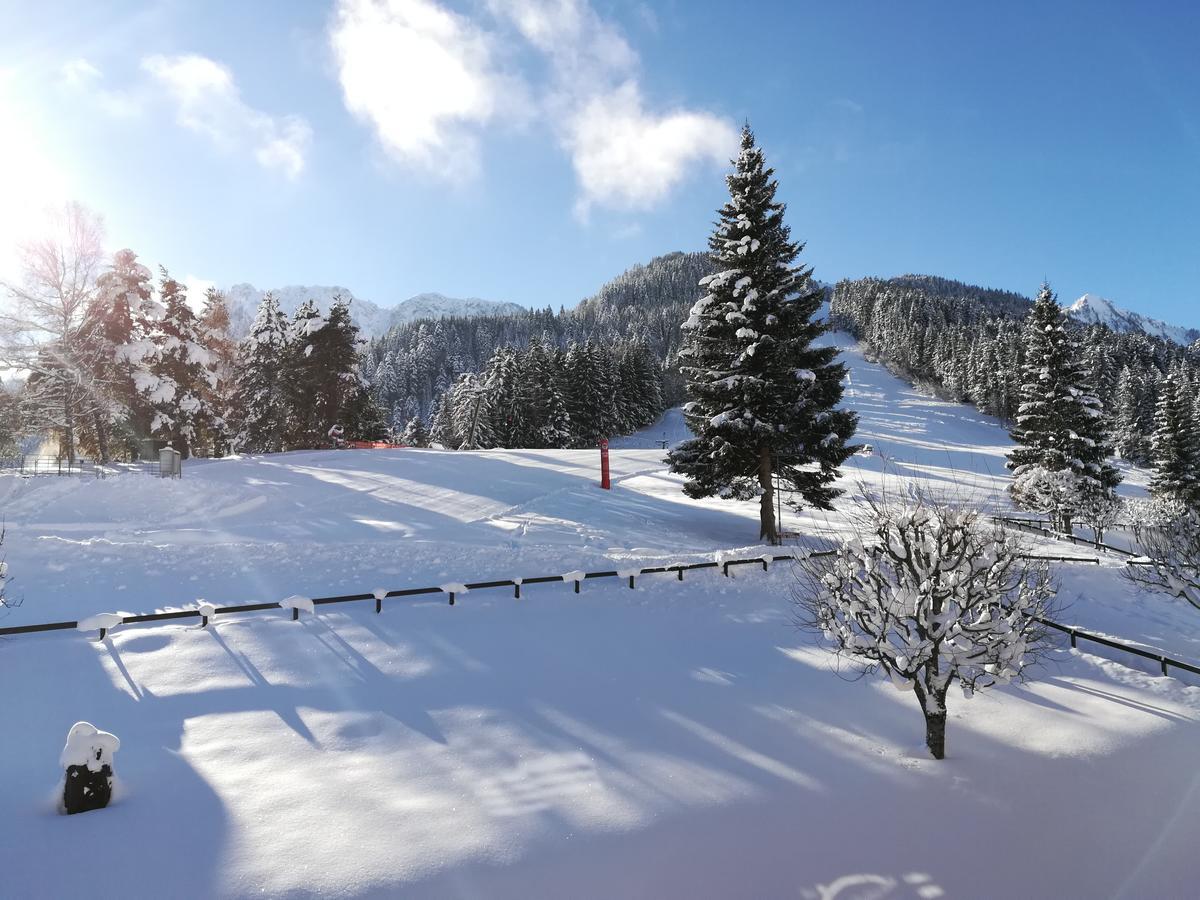 Romantic Chalet-Style Flat With Mountain View Torgon ภายนอก รูปภาพ