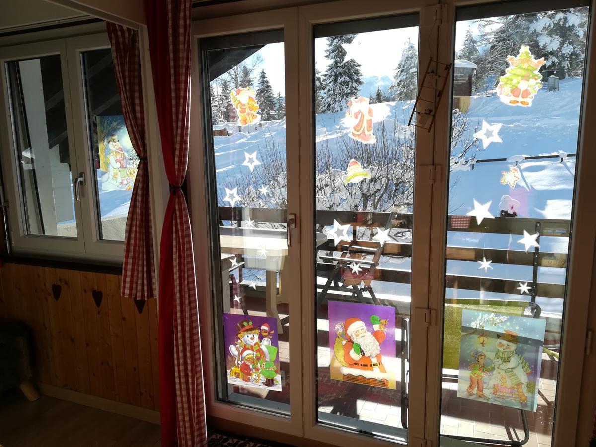 Romantic Chalet-Style Flat With Mountain View Torgon ภายนอก รูปภาพ